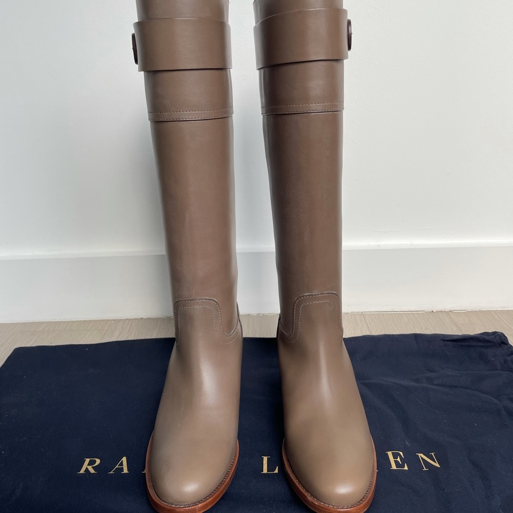 Ralph Lauren Collection leather boots.